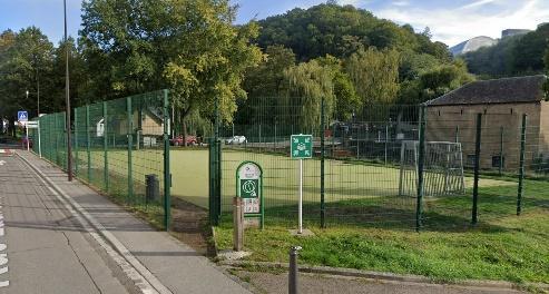   Terrain de football rue Laurent Ménager, source : Google Maps