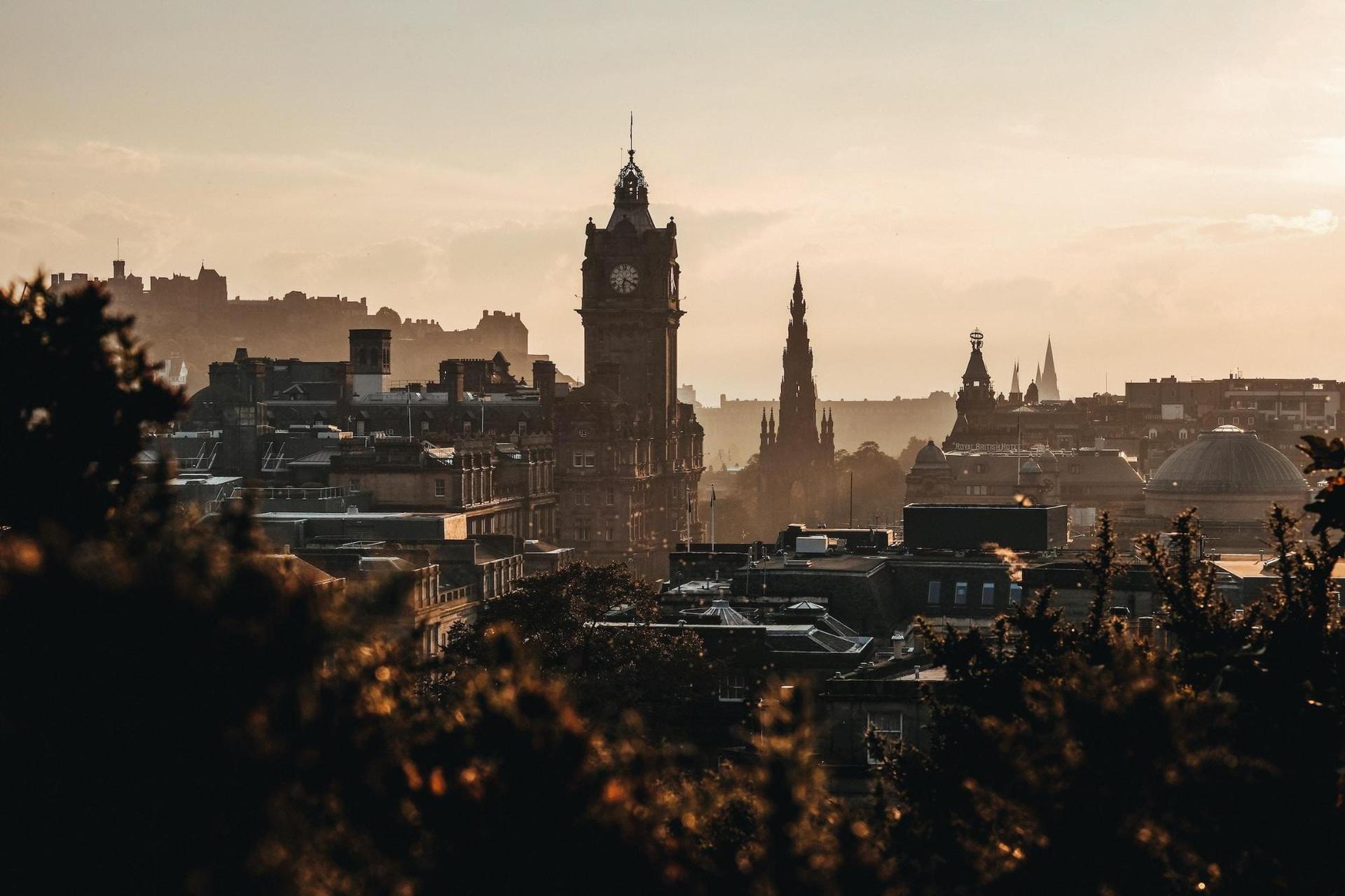 Clock tower in Edinburgh