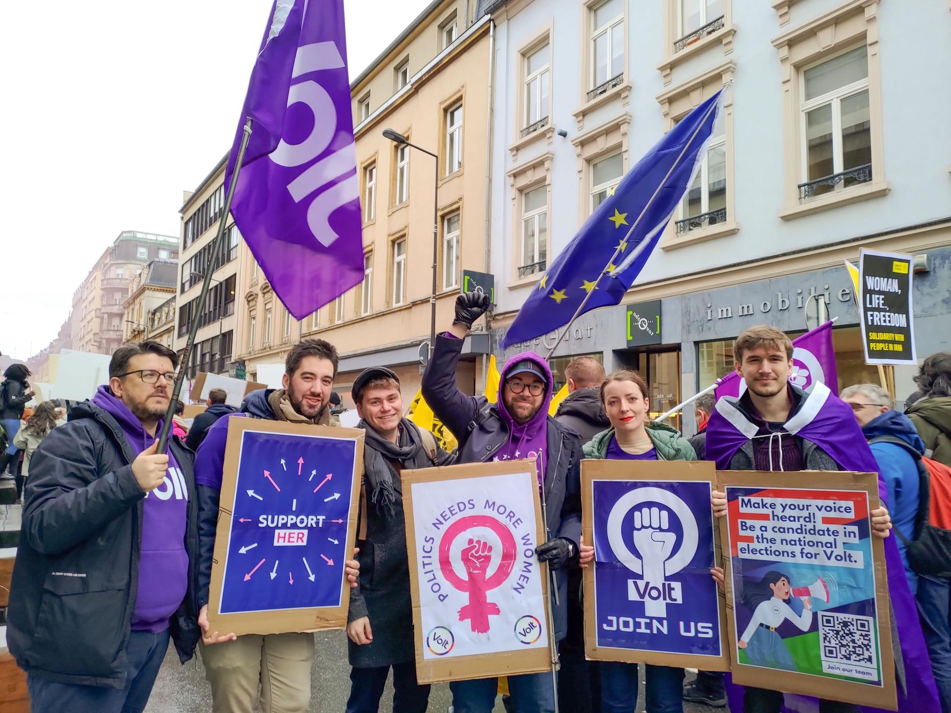 Manifestation, Volt, Luxembourg protest